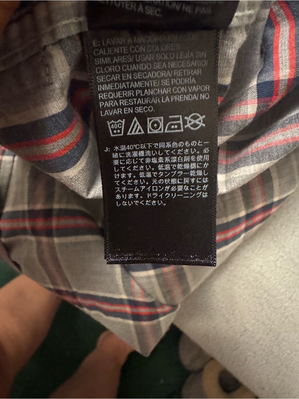 The North Face Plaid Short Sleeve Button Up Shirt XL 100% Cotton Outdoor Hiking - Picture 7 of 12